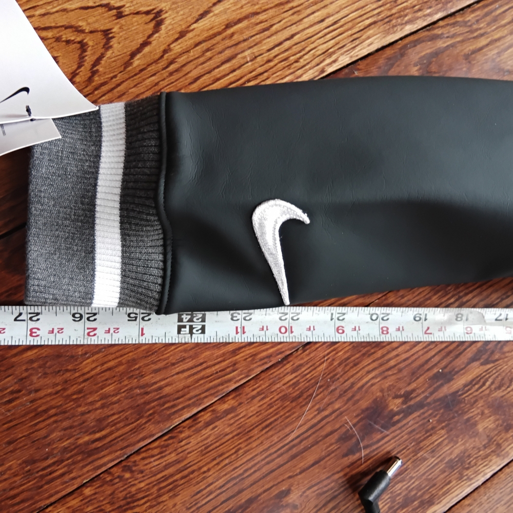 Nike Black and Gray Varsity Jacket - Picture 5 of 9